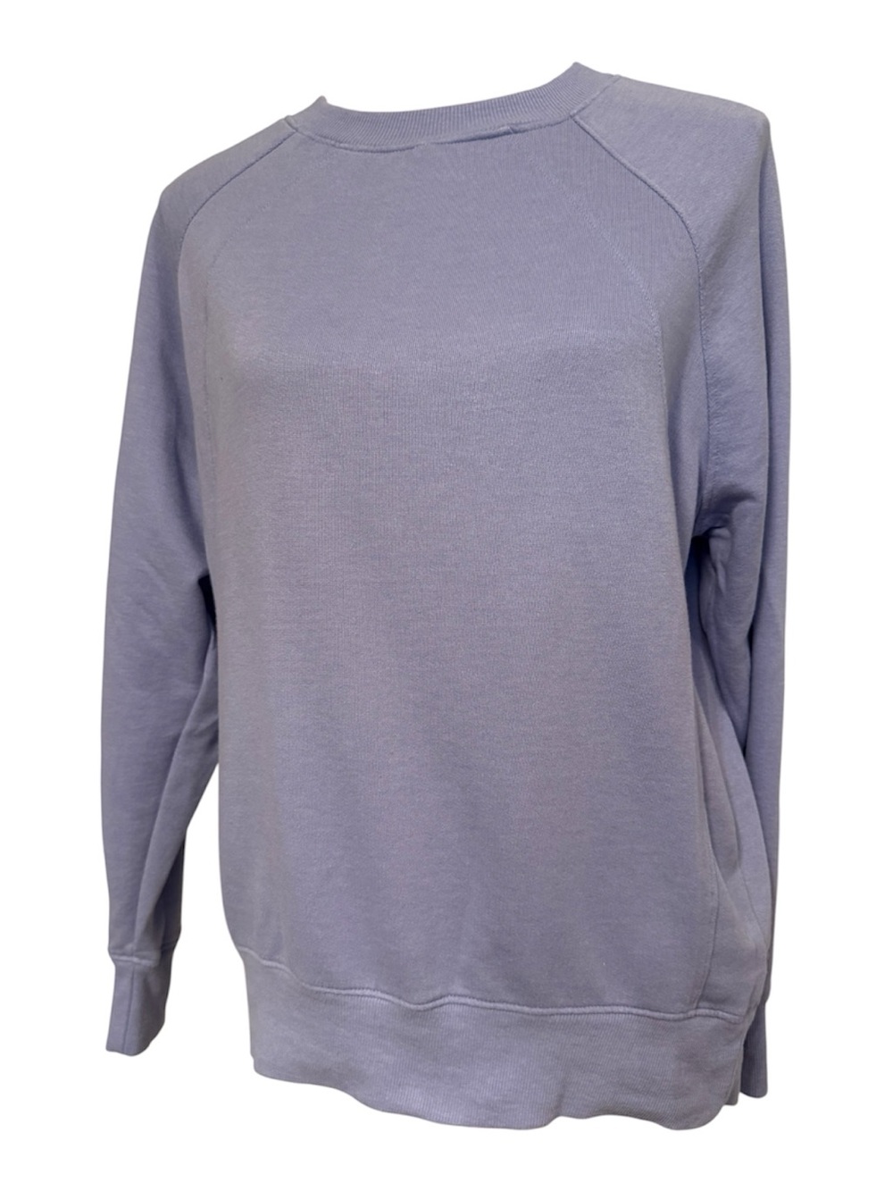 ZELLA TOP SWEATSHIRT LIGHT PURPLE CREWNECK LONG SLEEVE SIZE XS
